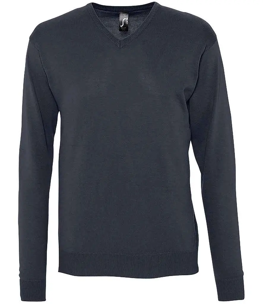 SOL'S Galaxy Cotton Acrylic V Neck Sweater 90000 NV FR.webp