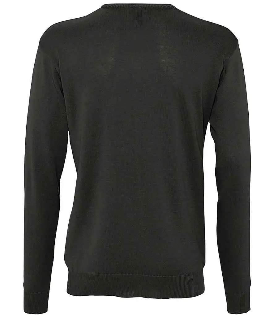 SOL'S Galaxy Cotton Acrylic V Neck Sweater 90000 BK BK.webp