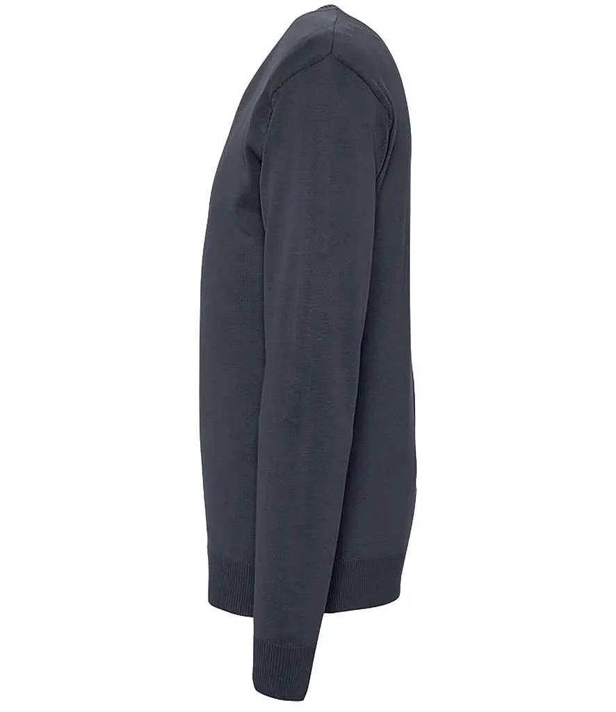SOL'S Galaxy Cotton Acrylic V Neck Sweater 90000 NV SD.webp