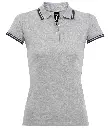 SOL'S Ladies Pasadena Tipped Cotton Piqué Polo Shirt 10578 GRNV FR.webp