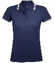 SOL'S Ladies Pasadena Tipped Cotton Piqué Polo Shirt 10578 FNWH FR.webp