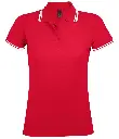 SOL'S Ladies Pasadena Tipped Cotton Piqué Polo Shirt 10578 RDWH FR.webp