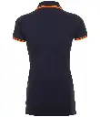 SOL'S Ladies Pasadena Tipped Cotton Piqué Polo Shirt 10578 FNOR BK.webp