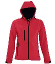 SOL'S Ladies Replay Hooded Soft Shell Jacket 46802 RD FR.webp