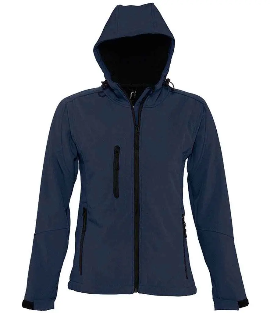 SOL'S Ladies Replay Hooded Soft Shell Jacket 46802 NV FR.webp