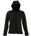 SOL'S Ladies Replay Hooded Soft Shell Jacket 46802 BK FR.webp