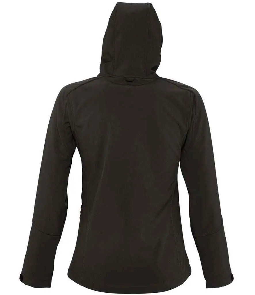 SOL'S Ladies Replay Hooded Soft Shell Jacket 46802 BK BK.webp