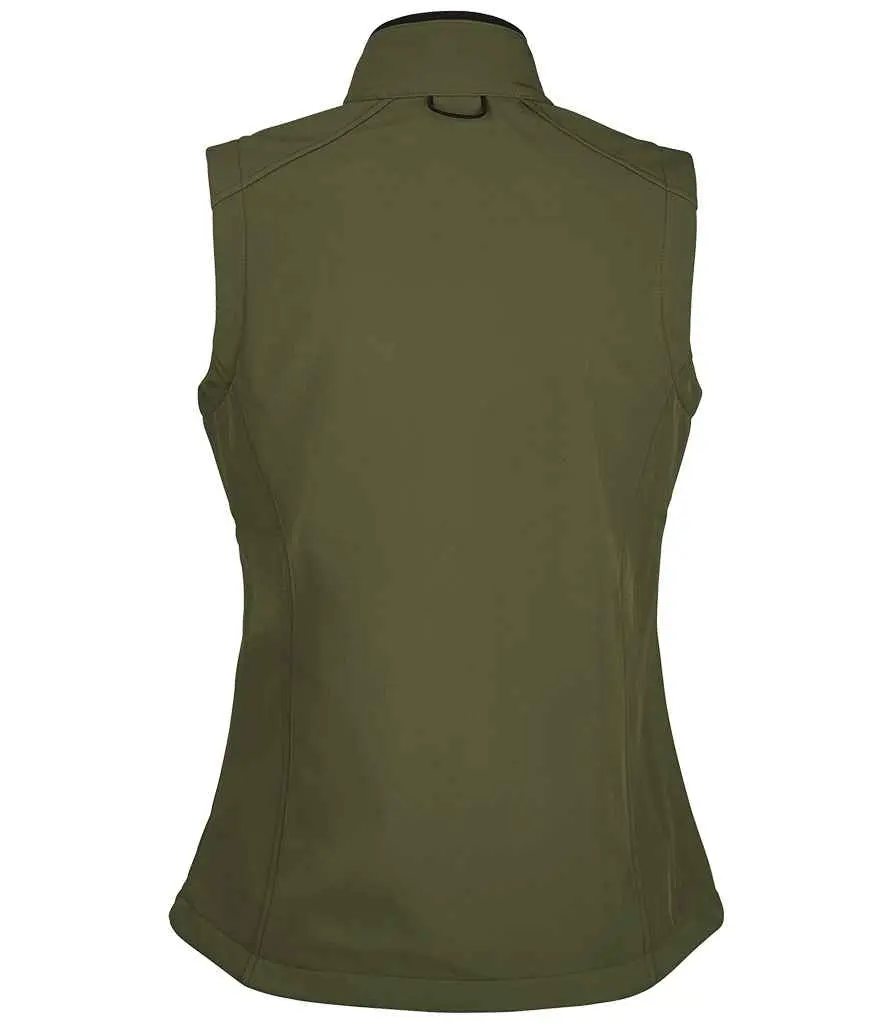 SOL'S Ladies Rallye Soft Shell Bodywarmer 46801 ARMY.webp