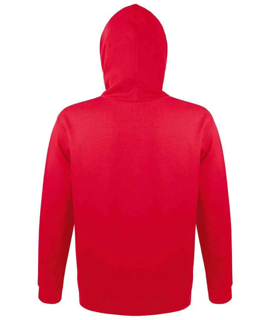 SOL'S Unisex Snake Hooded Sweatshirt 47101 RD BK.webp