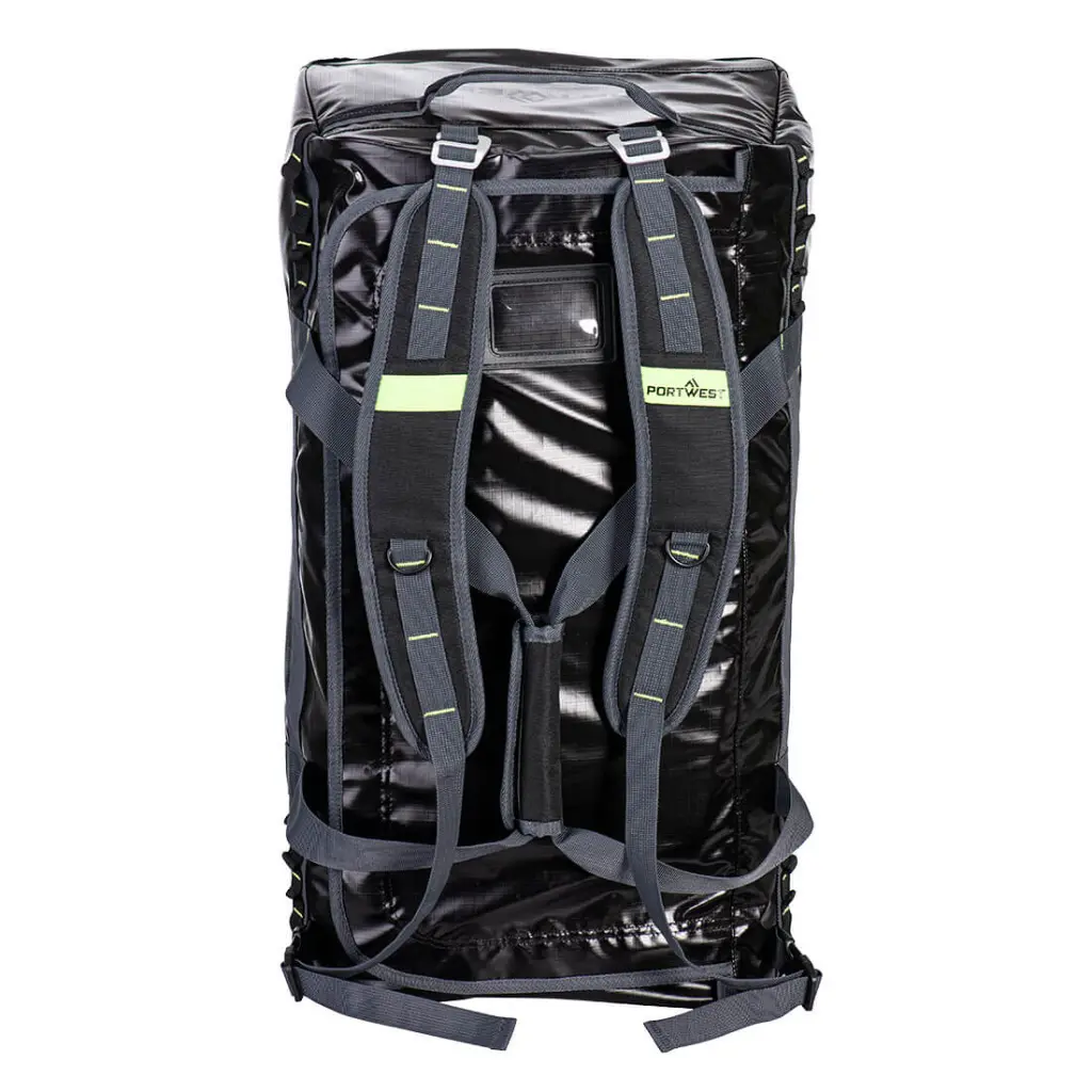 Portwest PW3 70L Duffle Bag B950 Black Standing.webp