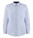 Kustom Kit Contrast Premium Oxford Shirt KK190 Light Blue Navy.webp