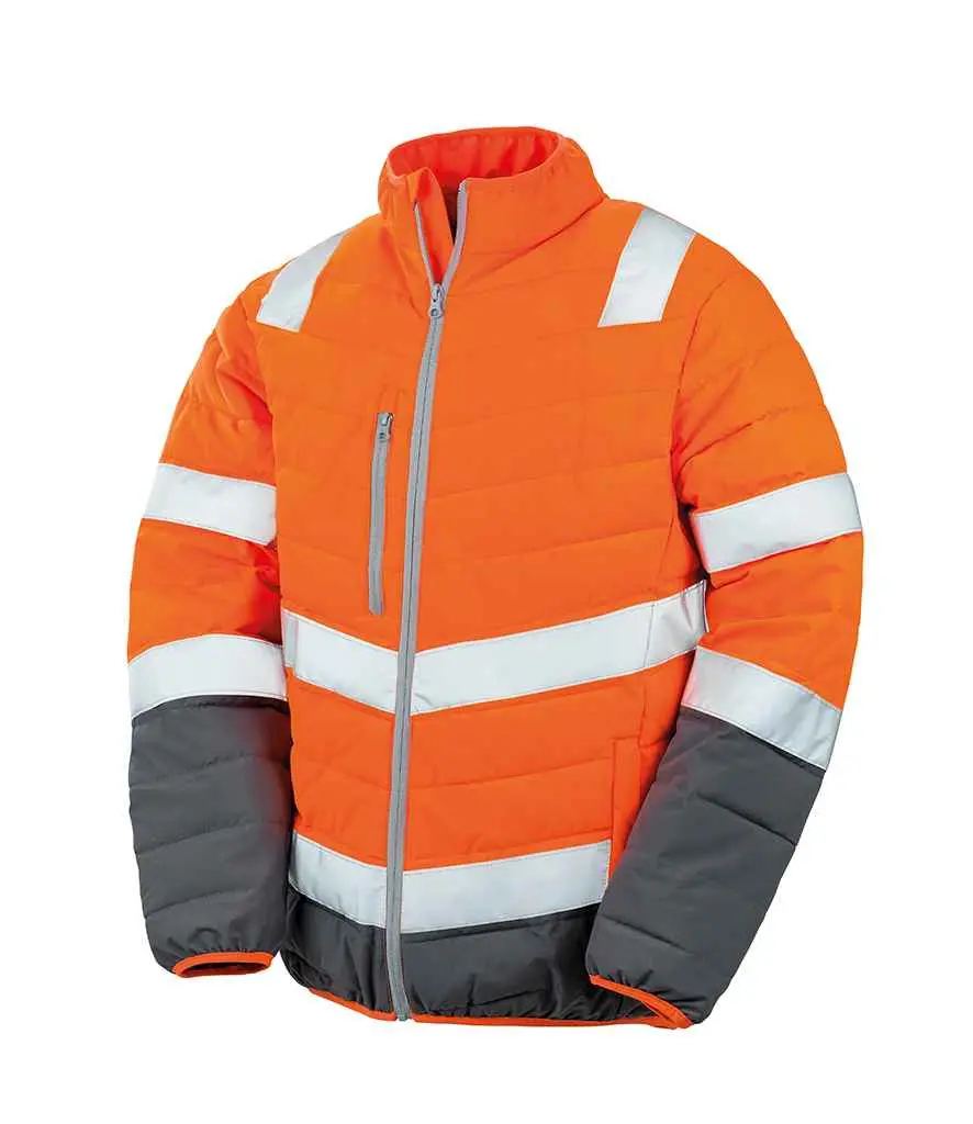 Result Safeguard Soft Padded Safety Jacket R325M Orange.webp