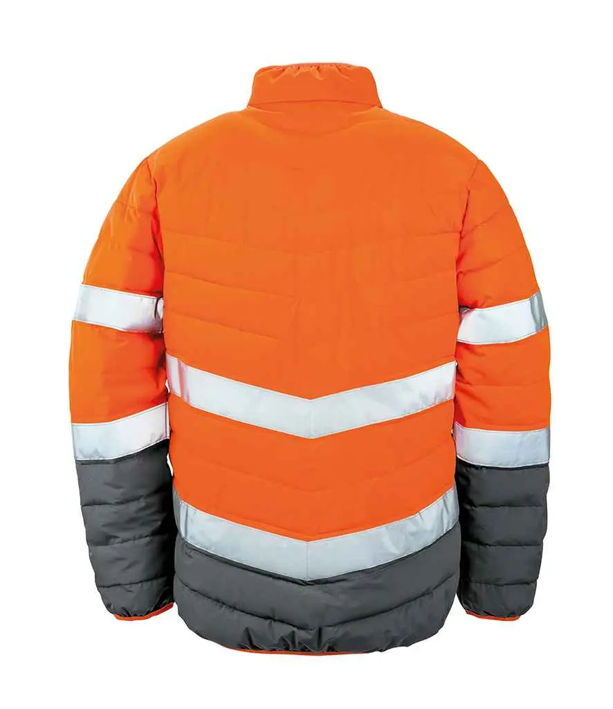 Result Safeguard Soft Padded Safety Jacket R325M Back.webp