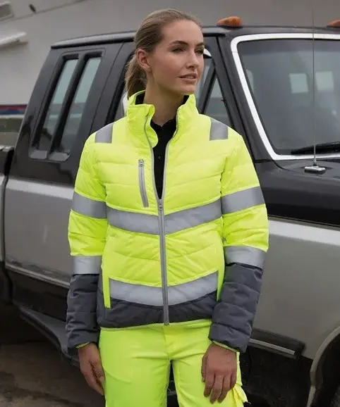 Result Safeguard Womens Soft Padded Safety Jacket R325F Lifestyle Yellow.webp