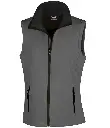 Result Core Women's printable softshell bodywarmer R232F Charcoal Black.webp