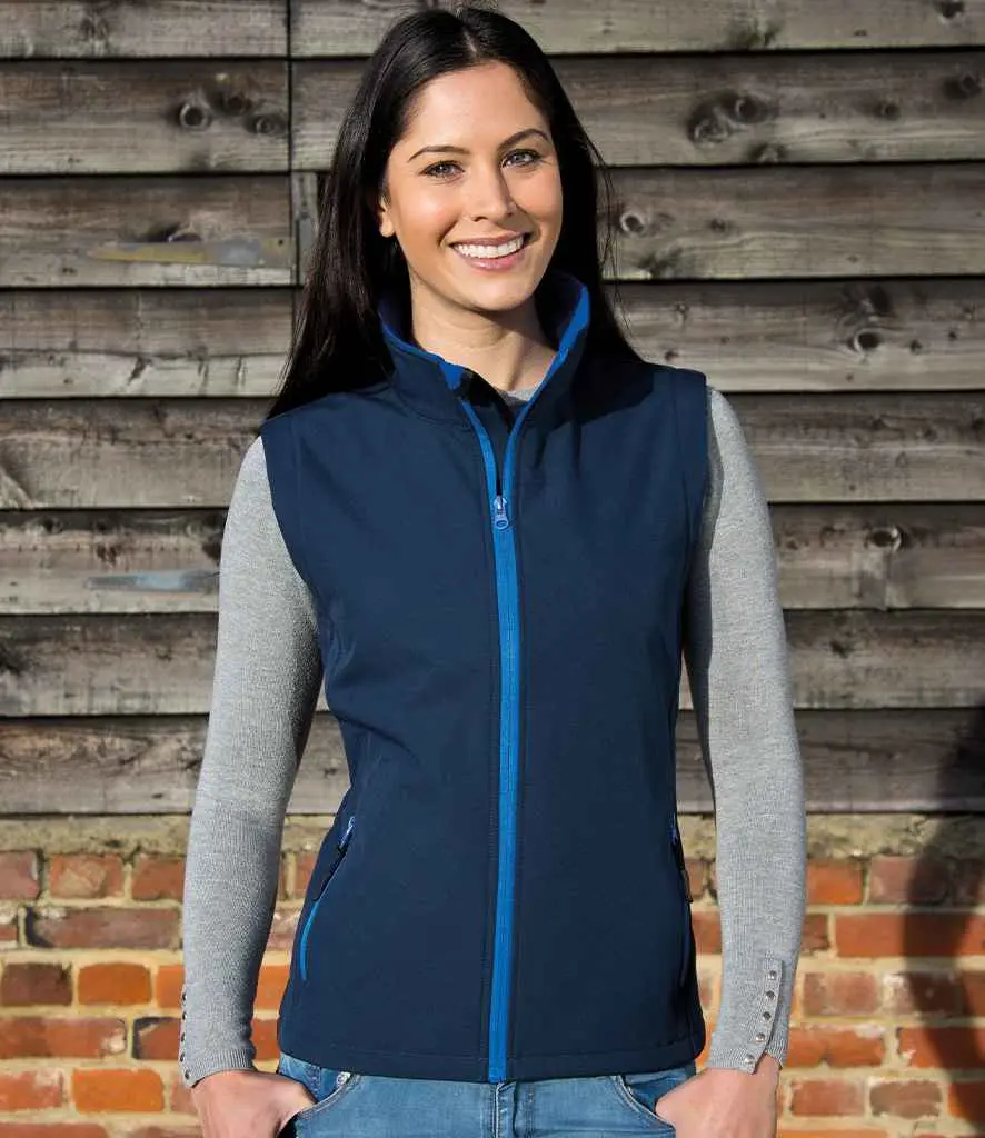 Result Core Women's printable softshell bodywarmer R232F Navy Royal Lifestyle.webp