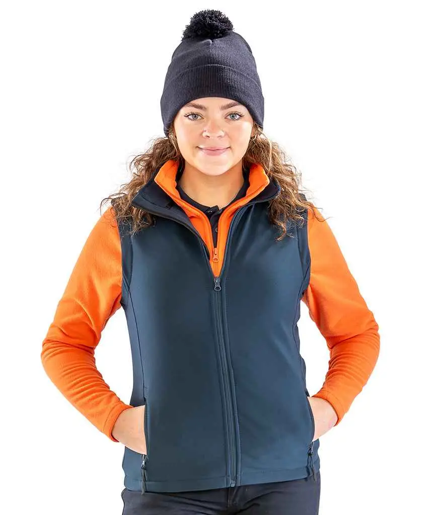 Result Core Women's printable softshell bodywarmer R232F Navy Lifestyle.webp
