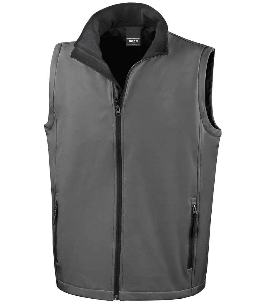 Result Core Printable Softshell Bodywarmer R232M Charcoal.webp