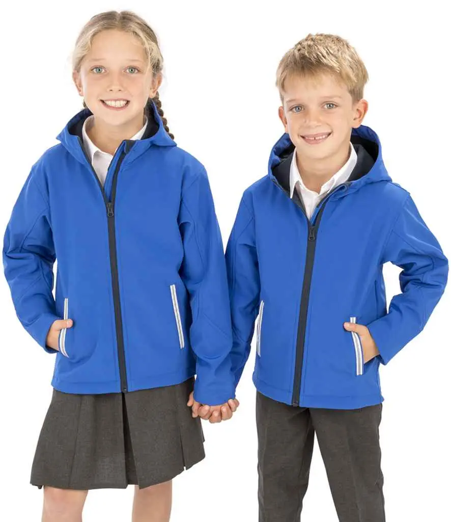 Result Core Junior TX Performance Hooded Softshell Jacket R224J Royal Lifestyle.webp