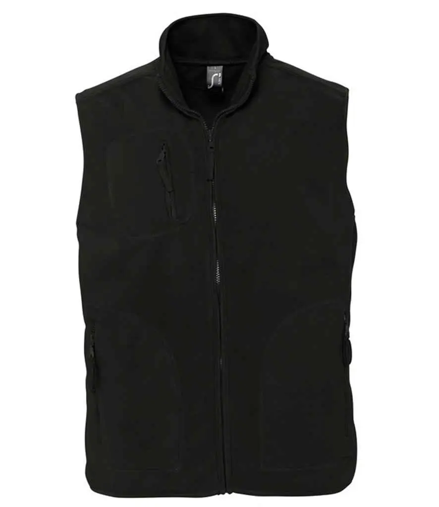 SOL'S Unisex Norway Fleece Bodywarmer 51000 BK FR.webp