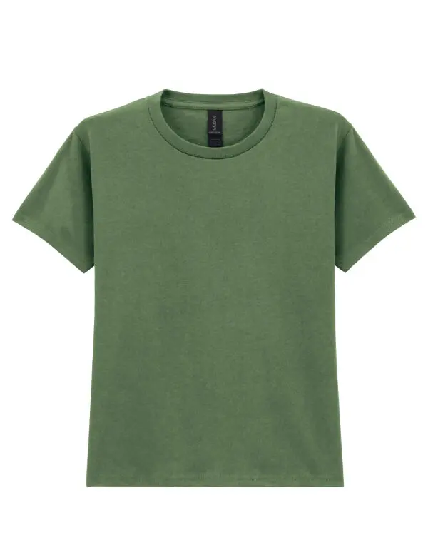 Gildan Childrens Heavy Cotton T-Shirt 5000B Military.webp