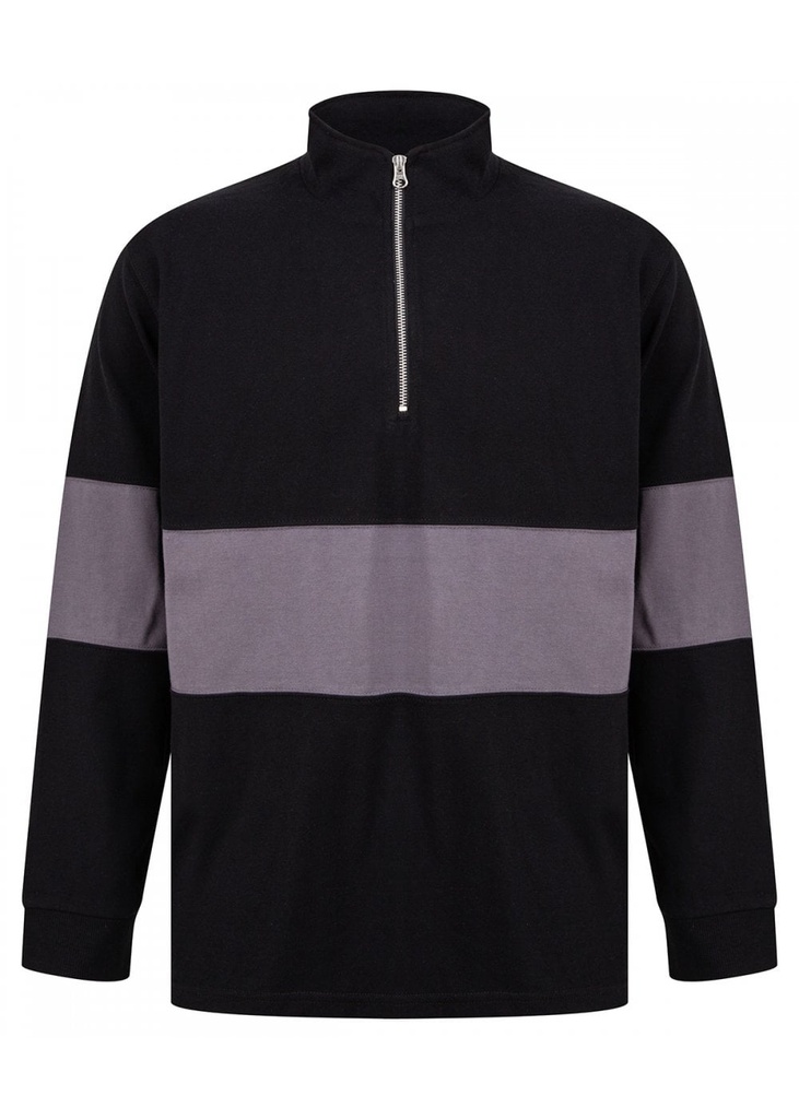 Front Row Panelled ¼ Zip FR06M