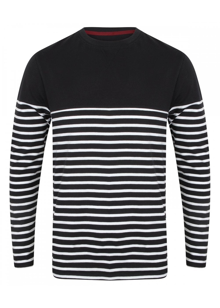 Front Row Long Sleeve Breton Striped T-Shirt FR134