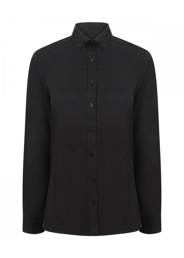 Henbury Women's Modern Long Sleeve Oxford Shirt HB513