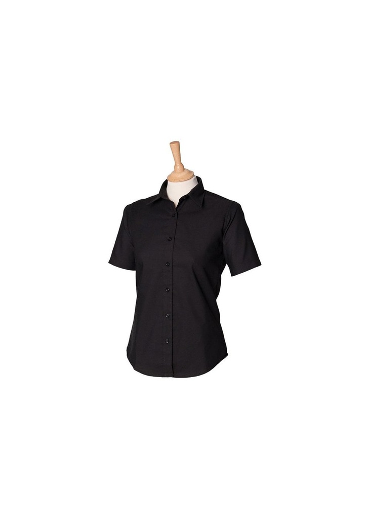 Henbury Women's Short Sleeve Classic Oxford Shirt HB516
