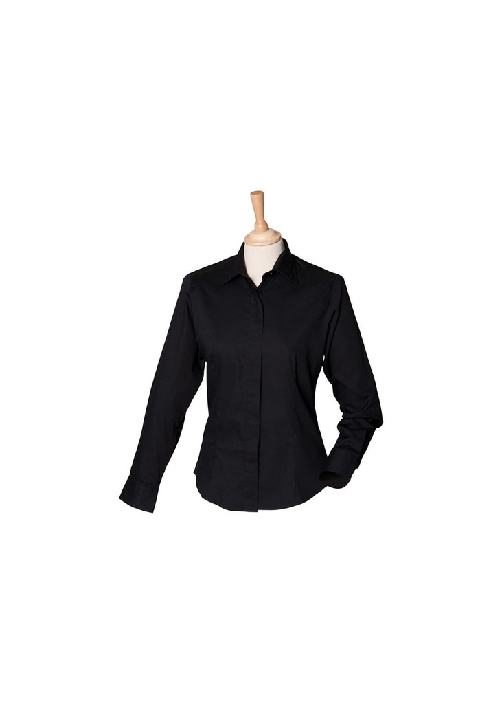 Henbury Women's Long Sleeve Lightweight Oxford Shirt HB551