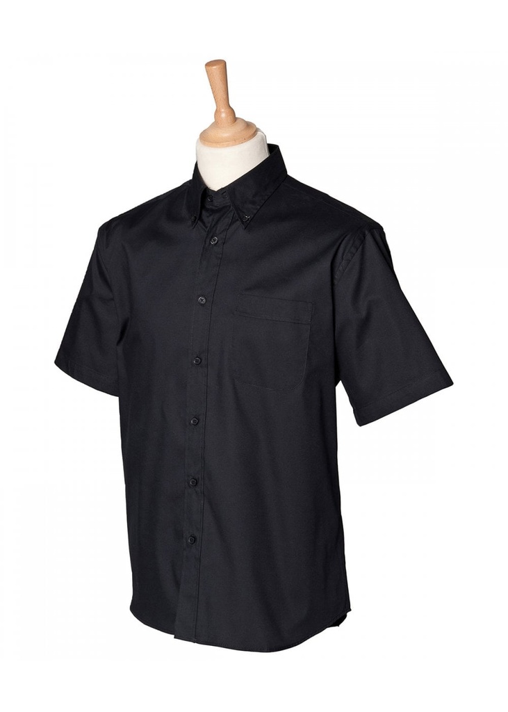 Henbury Short Sleeve Lightweight Oxford Shirt HB555