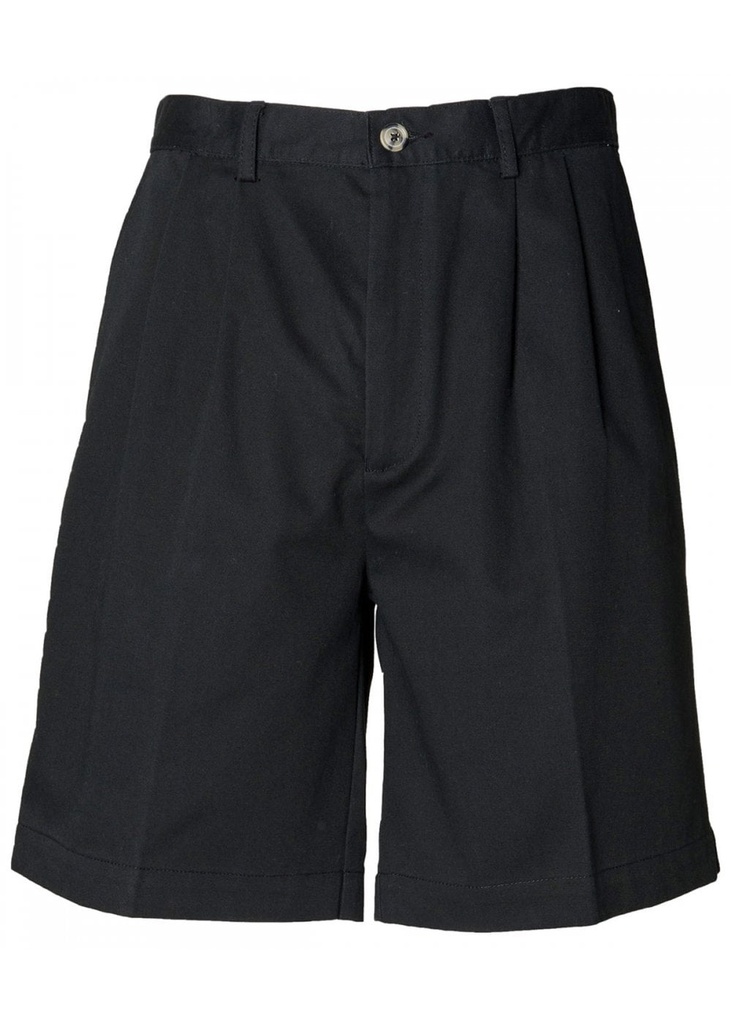 Henbury Teflon Coated Double Pleat Front Chino Shorts HB605