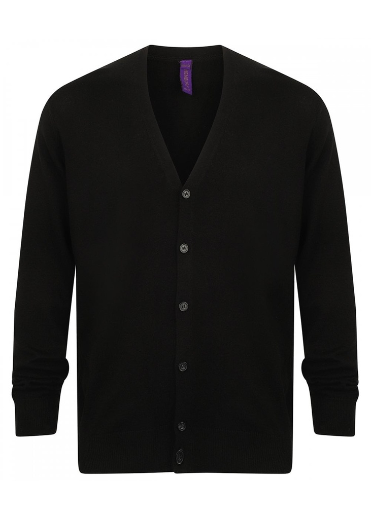 Henbury V-button Cardigan HB722