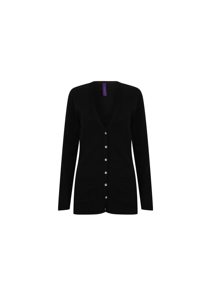 Henbury Women's V Button Cardigan HB723