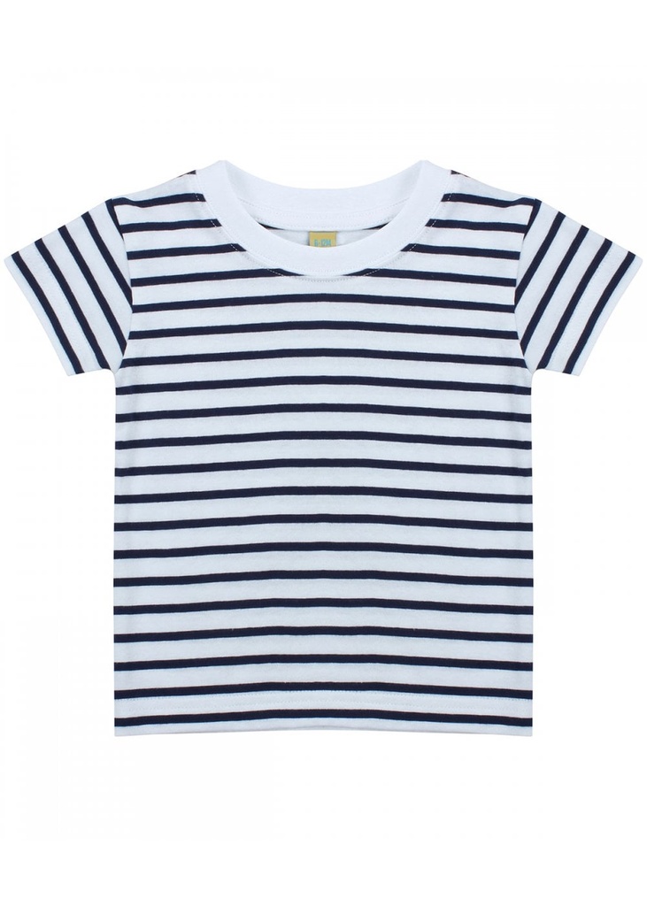 Larkwood Baby/Toddler Striped Crew Neck T-Shirt LW27T