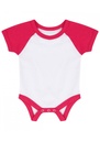 Larkwood Essential Short Sleeve Baby Baseball Bodysuit LW502