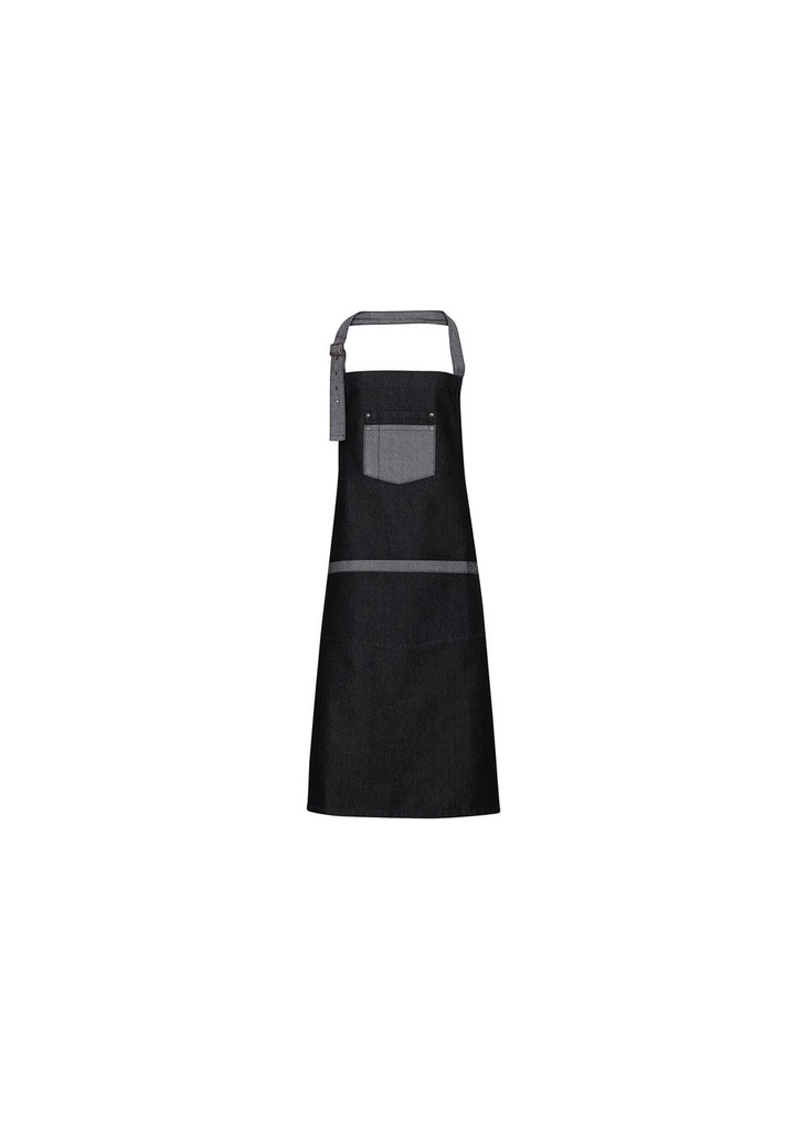 Premier Domain Contrast Denim Bib Apron PR127