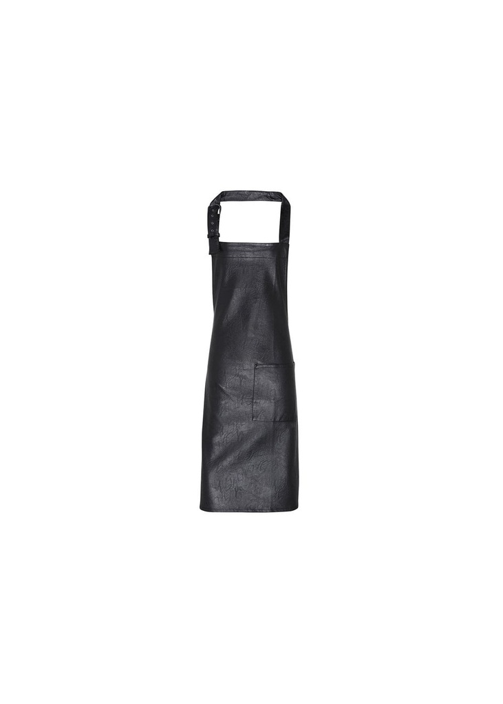 Premier Faux Leather Bib Apron PR139
