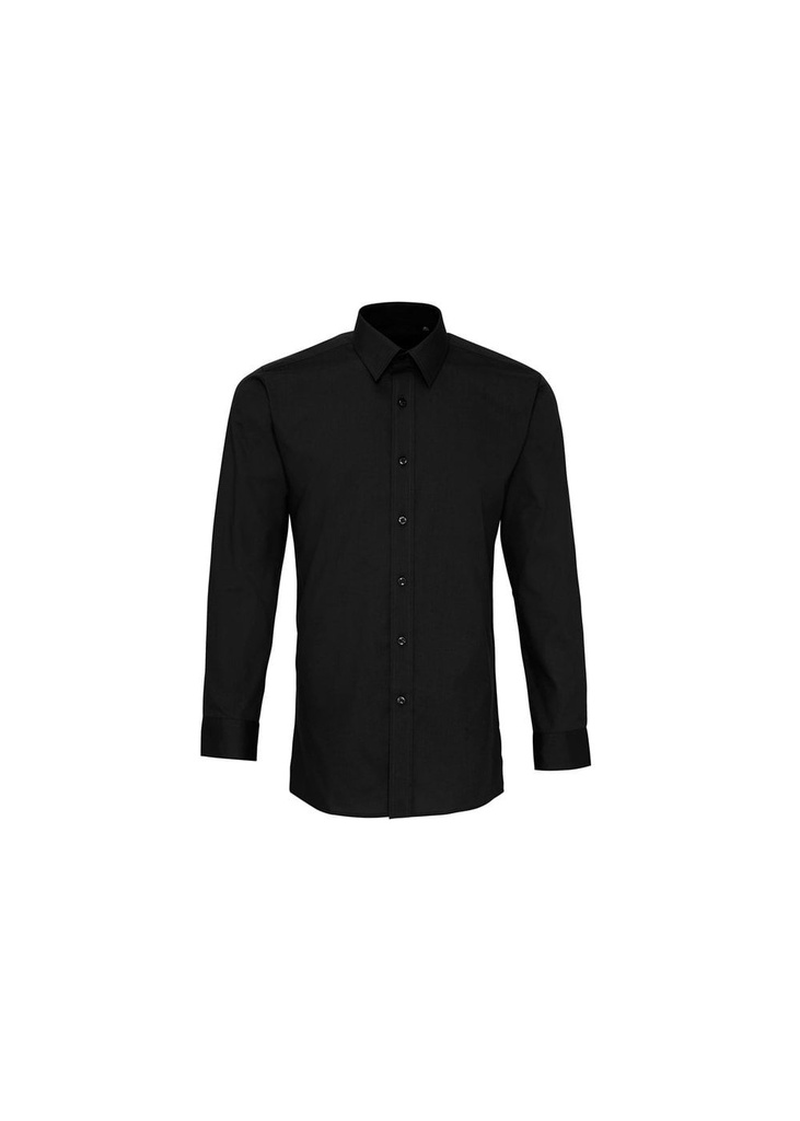 Premier Poplin Fitted Long Sleeve Shirt PR204