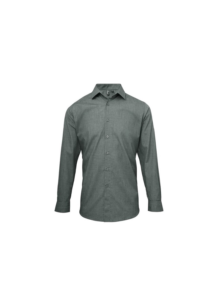 Premier Poplin Cross-Dye Roll Sleeve Shirt PR217