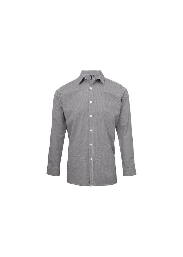 Premier Microcheck (Gingham) Long Sleeve Shirt PR220