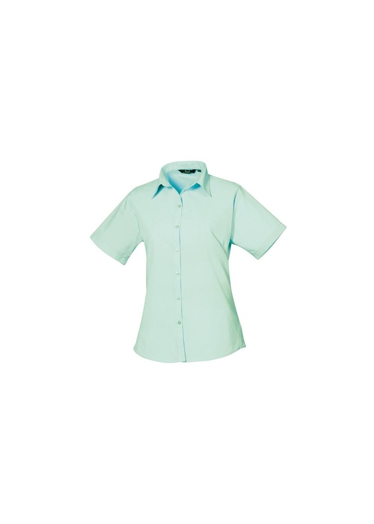 Premier Womens Short Sleeve Poplin Blouse PR302