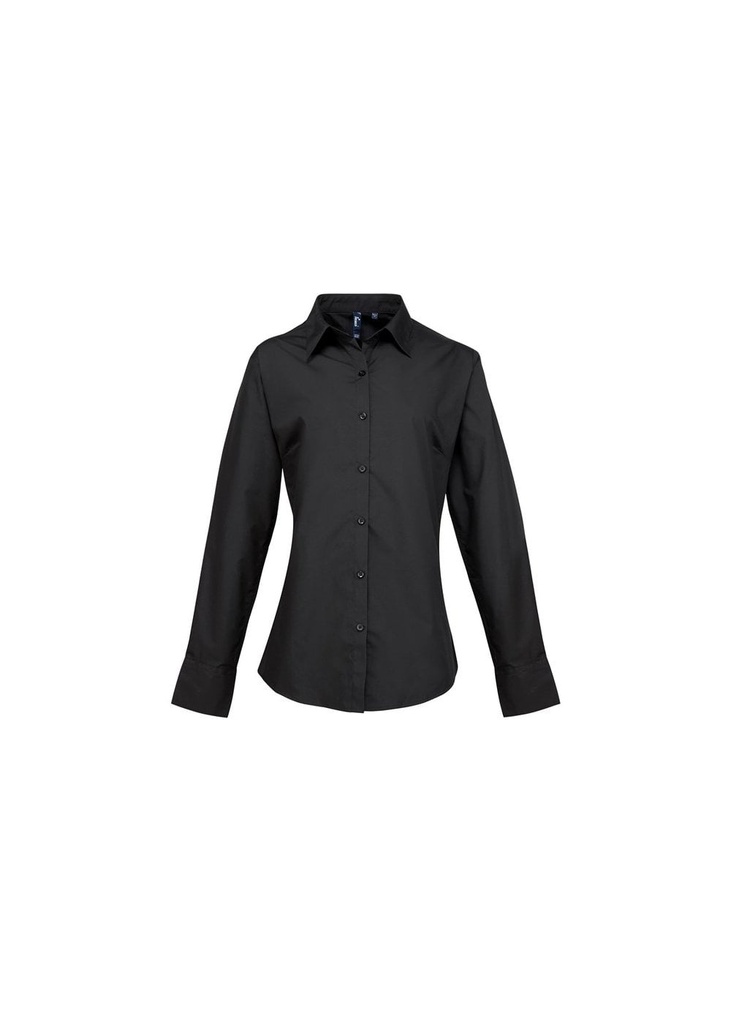 Premier Womens Supreme Poplin Long Sleeve Shirt PR307