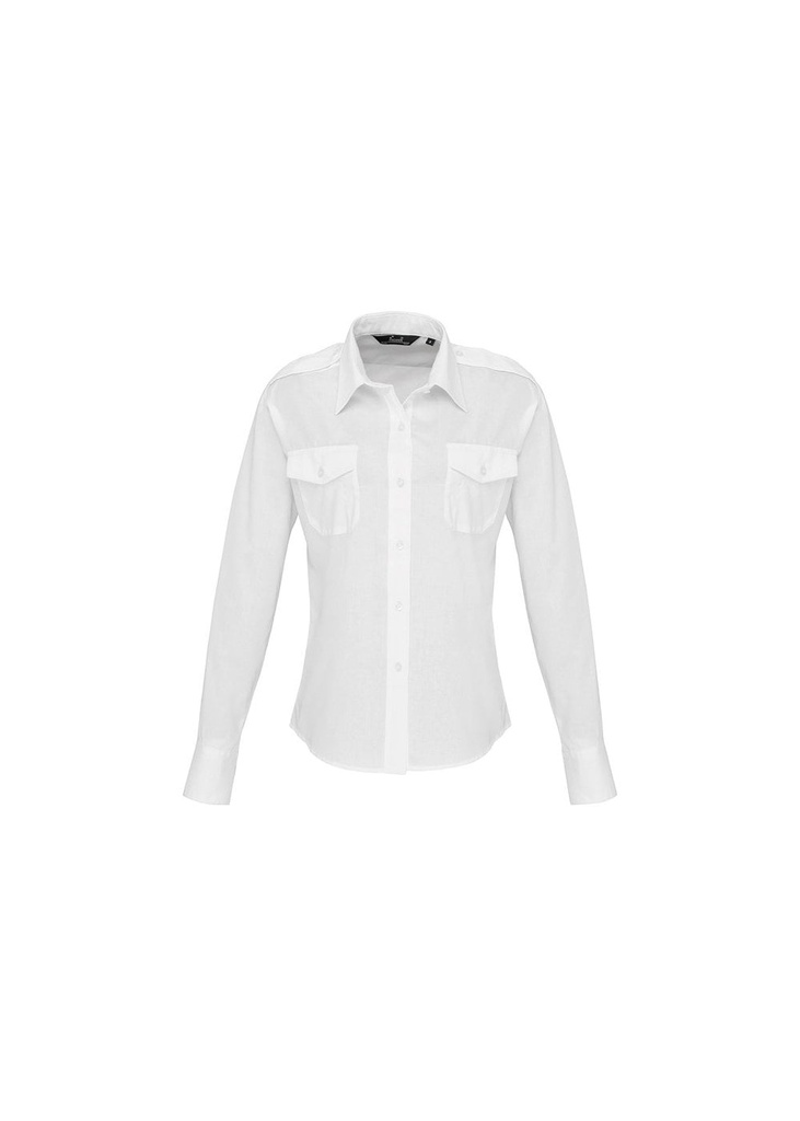 Premier Womens Long Sleeve Pilot Shirt PR310