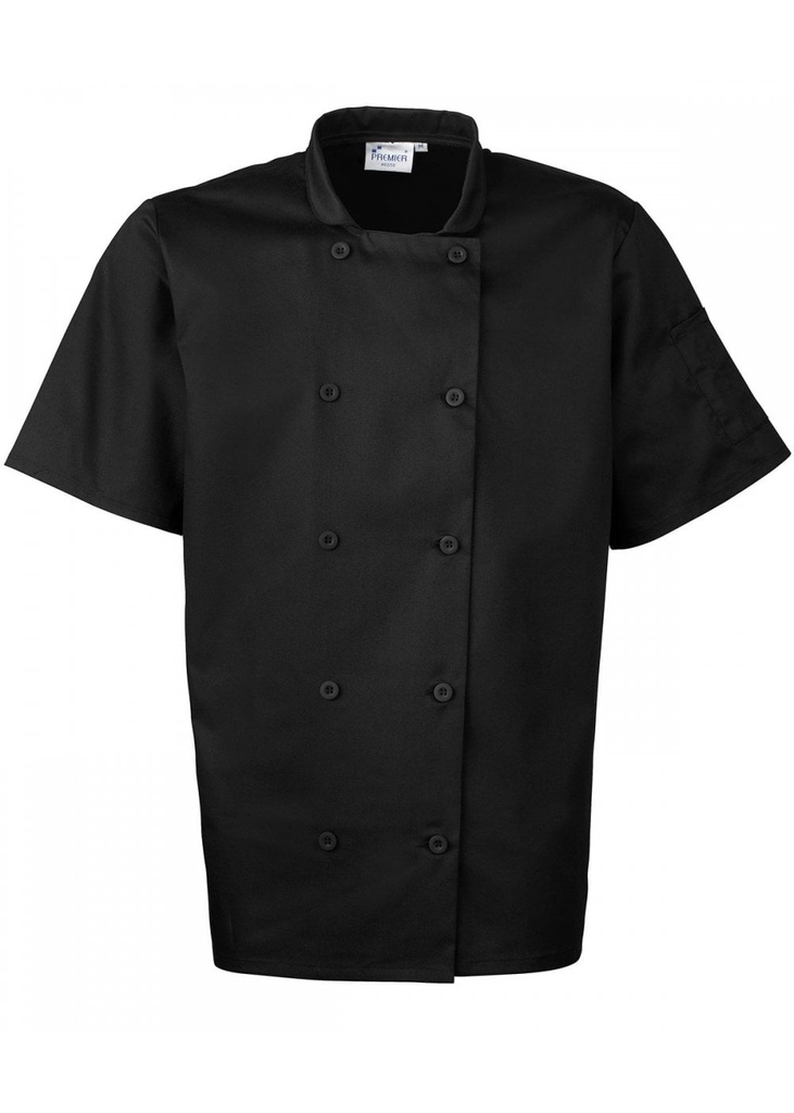 Premier Short Sleeve Chefs Jacket PR656
