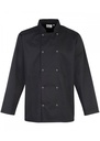Premier Studded Front Long Sleeve Chefs Jacket PR665