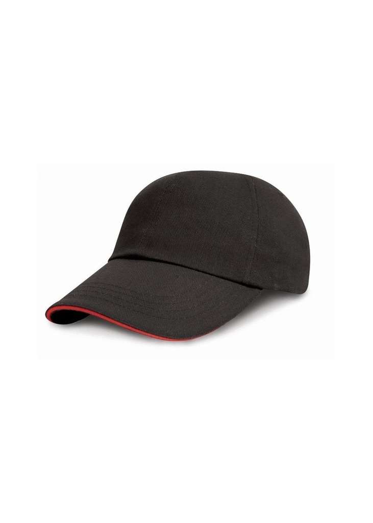 Result Headwear Low Profile Heavy Brushed Cotton Cap With Sandwich Peak RC24P
