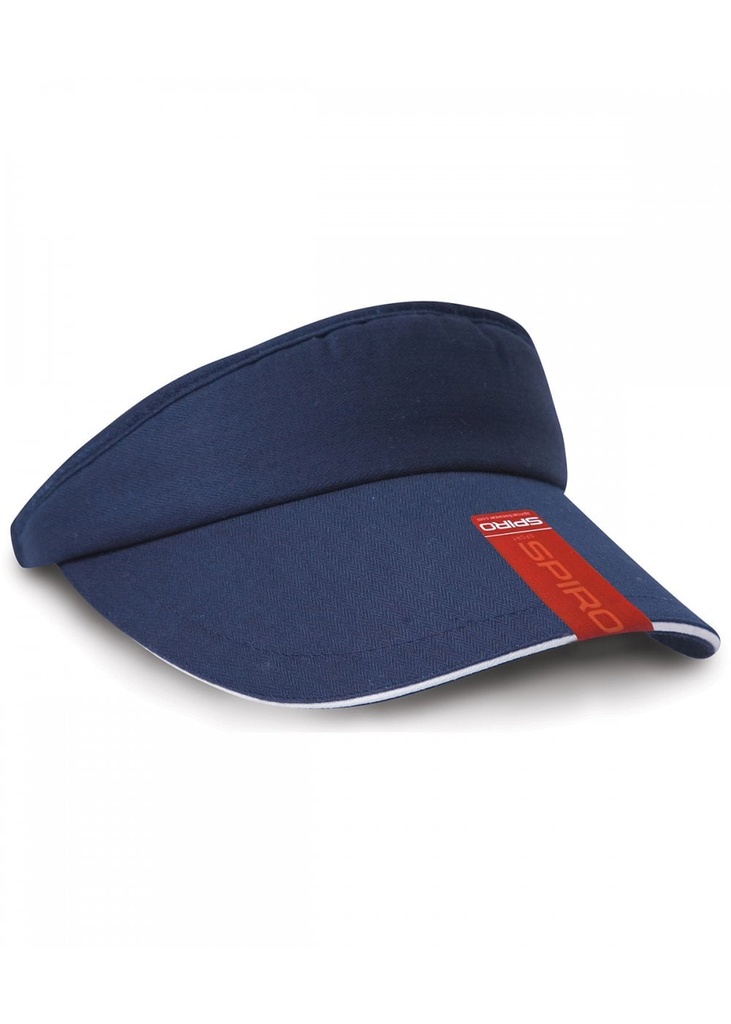 Result Headwear Herringbone Sun Visor With Sandwich Peak RC48X