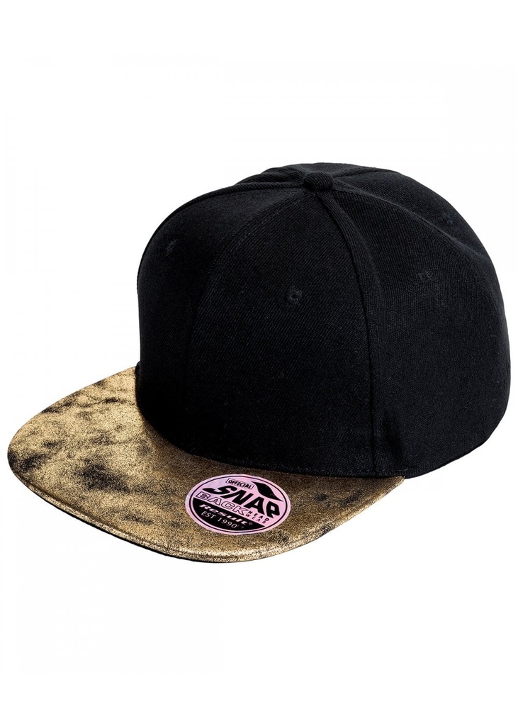 Result Headwear Bronx Glitter Flat Peak Snapback Cap RC87X