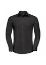 Russell Collection Mens Long Sleeve Tailored Polycotton Poplin Shirt R924M
